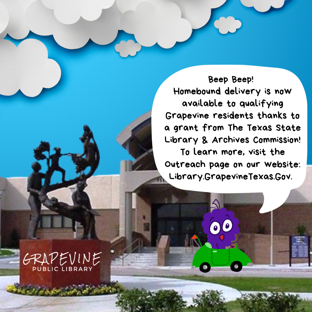 Grape Reader providing Homebound Delivery service